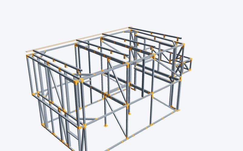 Casa 3d casa dos plantas premia estructura
