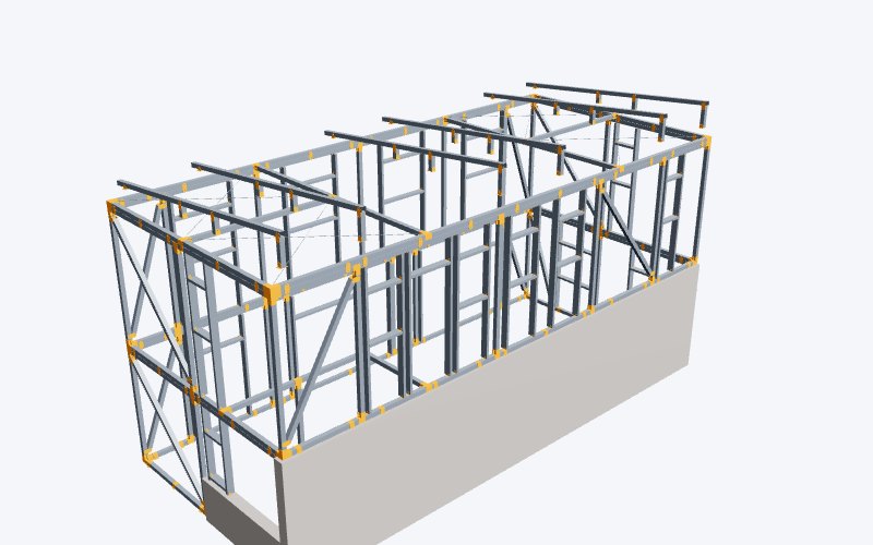 Casa 3d casa dos plantas turis estructura