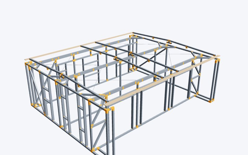 Casa 3d casa una planta cabra del camp estructura