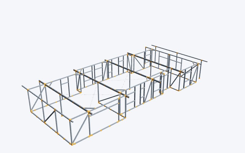 Casa 3d vivienda unifamiliar altorricon estructura