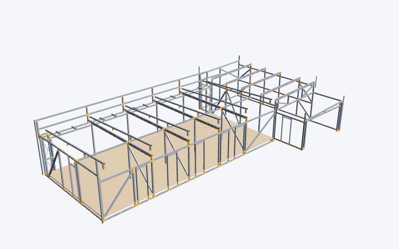 Casa 3d vivienda unifamiliar girona estructura